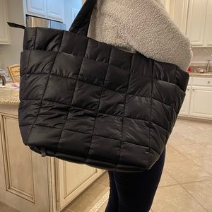 Lululemon Black Quilted Travel Tote